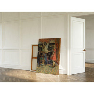 La leçon de piano Marthe et Nono - Henri Lebasque | Reproduction Tableau Décoration murale affiche copie