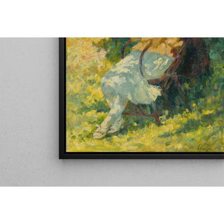 La lecture au jardin - Henri Lebasque | Reproduction Tableau Décoration murale affiche copie