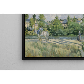 La lumière du soleil sur la route, Pontoise - Camille Pissarro | Reproduction Tableau Décoration murale affiche copie