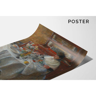 La mangeuse d'huitres - James Ensor | Reproduction Tableau Décoration murale affiche copie