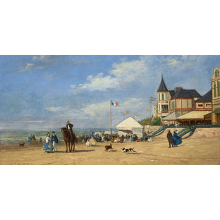 La plage de Trouville 1863 – Eugène Boudin
