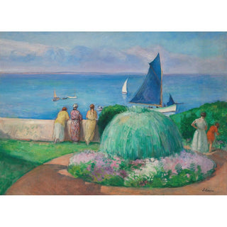 La voile bleue, Préfailles - Henri Lebasque | Reproduction Tableau Décoration murale affiche copie