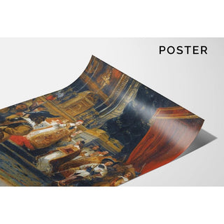 Le Cardinal de Richelieu Disant la Messe dans la Chapelle du Palais Royal - Eugène Delacroix | Reproduction Tableau Décoration murale affiche copie