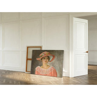 Le Chapeau Rose - Henri Lebasque | Reproduction Tableau Décoration murale affiche copie