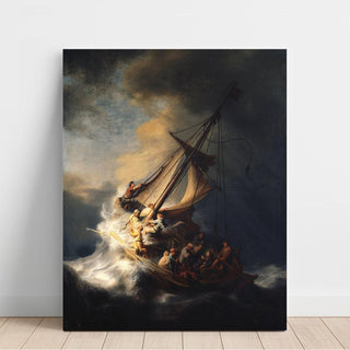 Le Christ dans la tempête sur la mer de Galilée - Rembrandt | Reproduction Tableau Décoration murale affiche copie
