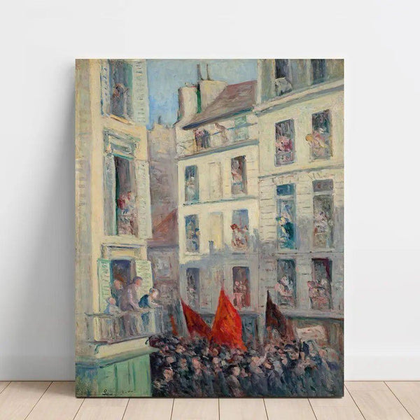 Het Frontpopulisme - Maximilien Luce — wandpresentatie van het kunstwerk
