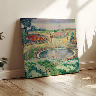 Le Jardin Fleuri - Henri Lebasque | Reproduction Tableau Décoration murale affiche copie