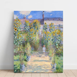 Le Jardin de Monet à Vétheuil - Claude Monet | Reproduction Tableau Décoration murale affiche copie