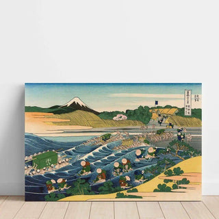 Le Mont Fuji vu depuis Kanaya - Katsushika Hokusai | Reproduction Tableau Décoration murale affiche copie