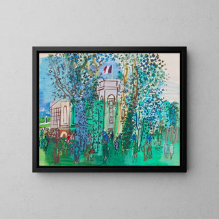 Le Pesage à Deauville - Raoul Dufy | Reproduction Tableau Décoration murale copie