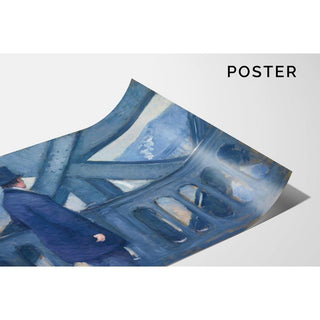 Le Pont de l'Europe - Gustave Caillebotte | Reproduction Tableau Décoration murale affiche copie