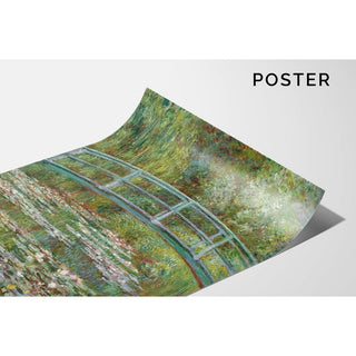 Le Pont sur un étang de nymphéas - Claude Monet | Reproduction Tableau Décoration murale affiche copie