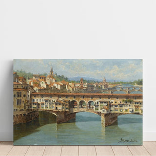 Le Ponte Vecchio, Florence - Antonietta Brandeis | Reproduction Tableau Décoration murale affiche copie