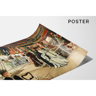 Le bal à bord du navire - James Tissot | Reproduction Tableau Décoration murale affiche copie