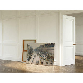 Le boulevard Montmartre un matin d'hiver - Camille Pissarro | Reproduction Tableau Décoration murale affiche copie