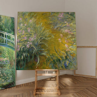 Le chemin à travers les Iris - Claude Monet | Reproduction Tableau Décoration murale affiche copie