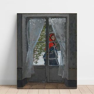 Le foulard rouge - Claude Monet | Reproduction Tableau Décoration murale affiche copie