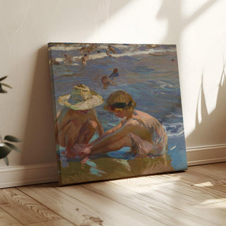 Le pied blessé - Joaquín Sorolla | Reproduction Tableau Décoration murale affiche copie