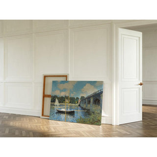 Le pont à Argenteuil - Claude Monet | Reproduction Tableau Décoration murale affiche copie