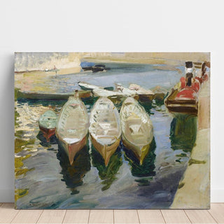 Le port basque de Guetaria - Joaquín Sorolla | Reproduction Tableau Décoration murale affiche copie