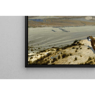 Le tigre à l'affût - Jean-Léon Gérôme | Reproduction Tableau Décoration murale affiche copie