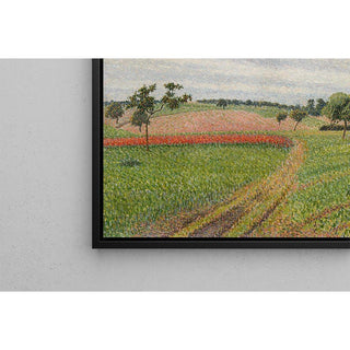 Les Coteaux de Thierceville, Temps Gris - Camille Pissarro | Reproduction Tableau Décoration murale affiche copie