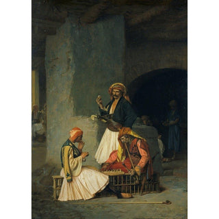 Les Joueurs de dames - Jean-Léon Gérôme | Reproduction Tableau Décoration murale affiche copie