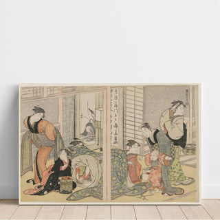Les plaisirs élégants des quatre saisons - Kitagawa Utamaro | Reproduction Tableau Décoration murale affiche copie