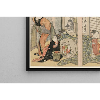 Les plaisirs élégants des quatre saisons - Kitagawa Utamaro | Reproduction Tableau Décoration murale affiche copie