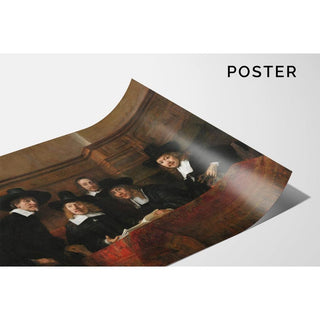 Les syndics de la guilde des drapiers - Rembrandt van Rijn | Reproduction Tableau Décoration murale affiche copie