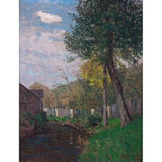 Lit de ruisseau en automne - Alfred Zoff | Reproduction Tableau Décoration murale affiche copie