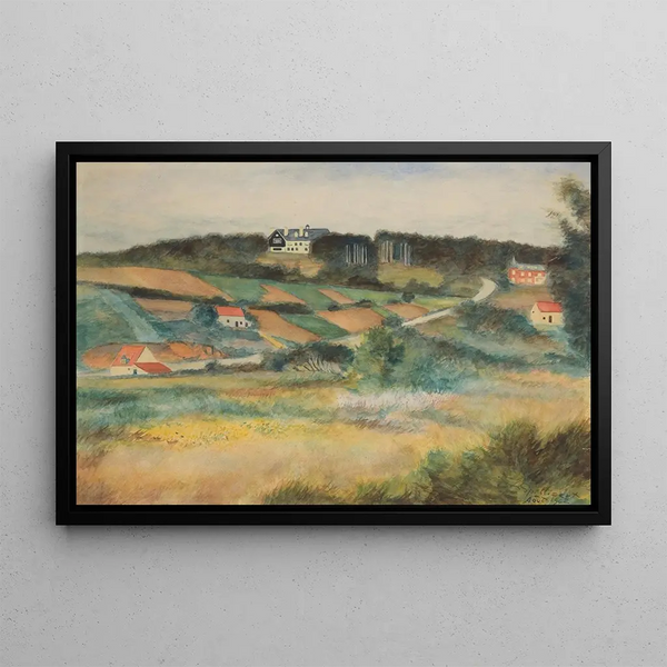 van Sint-Genesius-Rode uitzicht - Léon Spilliaert — ingelijst kunstwerk aan de muur