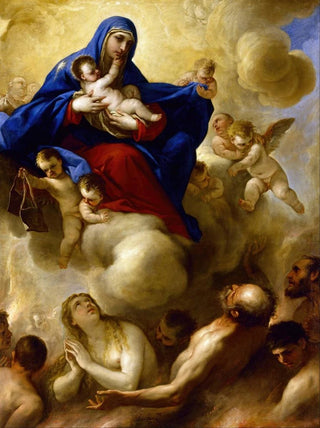 Luca Giodarno - Madonna and Child with Souls in Purgatory.webp