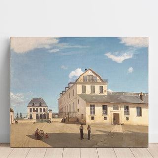 Maison et usine de Monsieur Henry - Jean-Baptiste-Camille Corot | Reproduction Tableau Décoration murale affiche copie