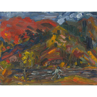 Man on the River Bank - Arnold Peter Weisz-Kubínčan | Reproduction Tableau Décoration murale affiche copie