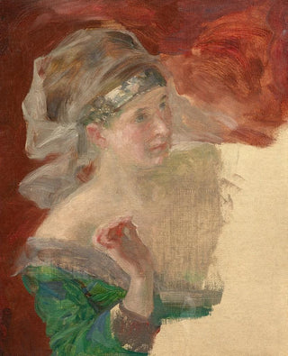 Marie Bracquemond - Study of a lady in historical costume.webp