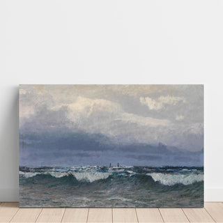 Meeresbrandung mit Segelschiffen - Alfred Zoff | Reproduction Tableau Décoration murale affiche copie