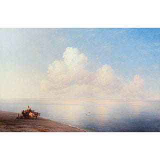 Mer calme - Ivan Konstantinovich Aivazovsky | Reproduction Tableau Décoration murale affiche copie