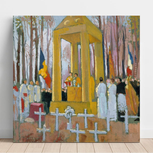 Reproductie van het schilderij Messe voor het graf van Ernest Psichari - Maurice Denis