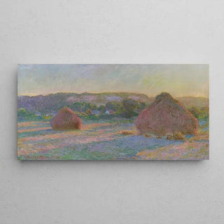 Meules, fin de l'été de Claude Monet | Reproduction Tableau Décoration murale affiche copie