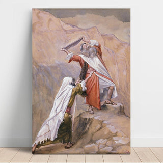 Moïse détruisant les tablettes des dix commandements - James Tissot | Reproduction Tableau Décoration murale affiche copie