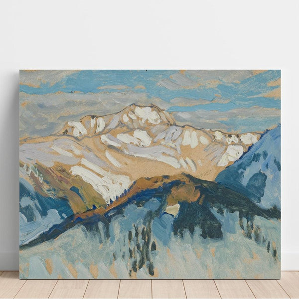Reproductie van het schilderij Bergen, studie van Zwitserland - Anna Boberg