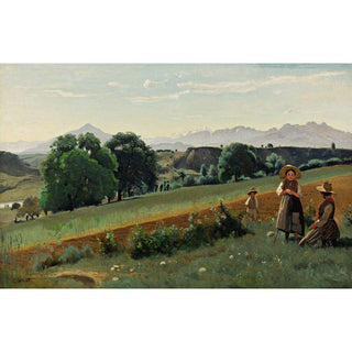 Mornex Au Fond, Le Môle de Jean-Baptiste-Camille Corot | Reproduction Tableau Décoration murale affiche copie