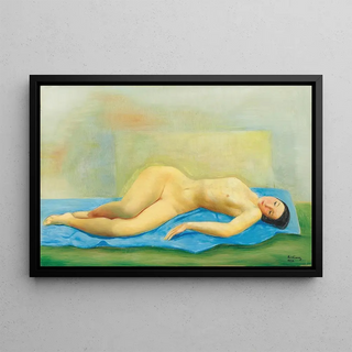 Mose Kisling - Jeune femme nue tendue.webp