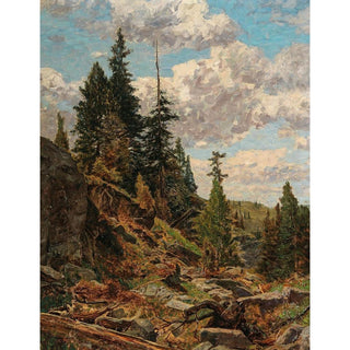Motif de l'Alpe de Turrach - Alfred Zoff | Reproduction Tableau Décoration murale affiche copie