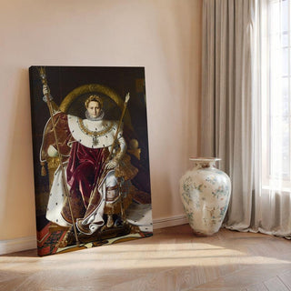 Napoléon Ier sur le trône impérial par Jean Auguste Dominique Ingres | Reproduction Tableau Décoration murale affiche copie