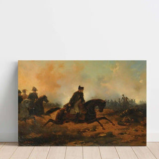 Napoléon chargeant à Waterloo d'Hippolyte Bellangé | Reproduction Tableau Décoration murale affiche copie