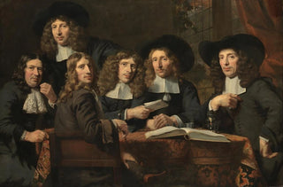 Nicolaes Maes - The officers of the Amsterdam Surgeons Guild.webp
