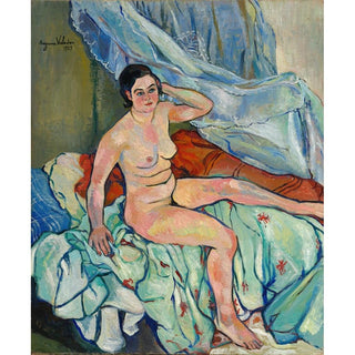 Nu assis au bord d'un lit - Suzanne Valadon | Reproduction Tableau Décoration murale affiche copie