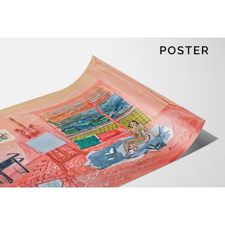 Nu dans l'Atelier Rouge de Vence - Raoul Dufy | Reproduction Tableau Décoration murale affiche copie